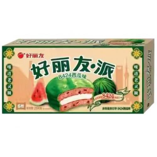 好丽友 派【8424西瓜味】(6枚入) 204g