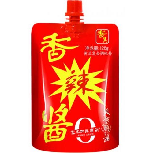 东北大酱【香辣酱】辣黄豆酱/煎饼果子烤冷面专用熟蘸酱/即食拌饭拌面酱 128g