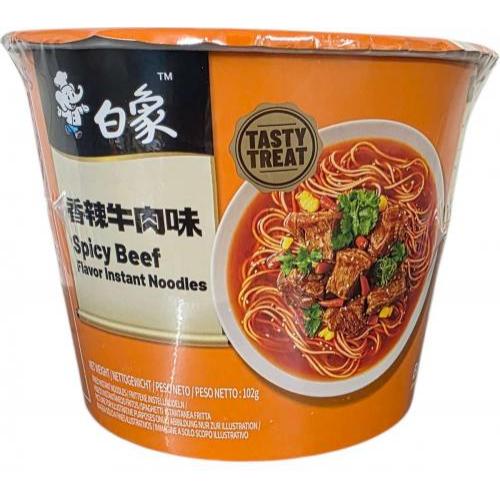 白象【香辣牛肉味面】(桶) 102g