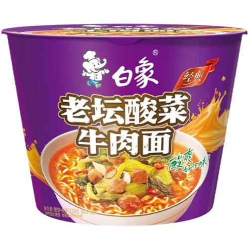 白象【老坛酸菜牛肉面】(桶) 116g