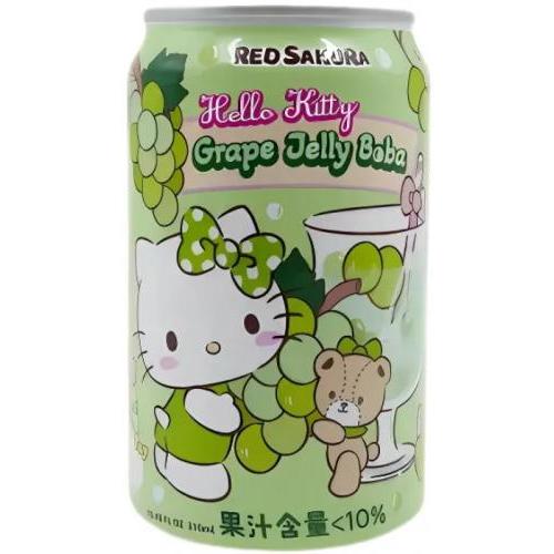 台湾凯蒂猫 果汁饮料【葡萄芦荟爆珠】310ml