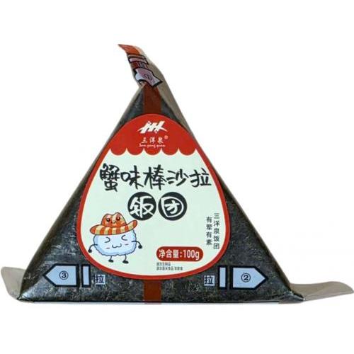 三洋泉【蟹味棒沙拉饭团】三角饭团 100g