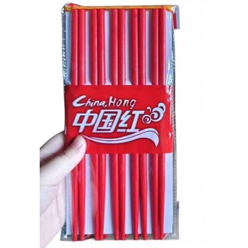 中国红 木筷子 (10对装)