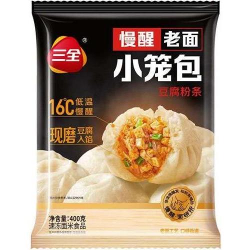三全 慢醒老面小笼包【鲜美猪肉】400g