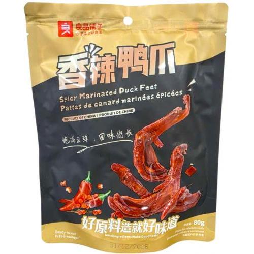 良品铺子【香辣鸭爪】80g