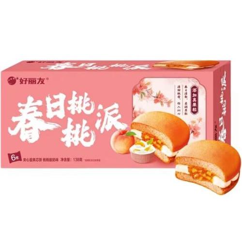 好丽友 派【春日桃桃派】(6枚入) 138g