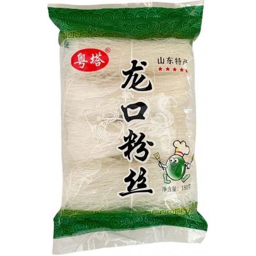 粤塔【龙口粉丝】火锅麻辣烫鸭血扇贝花甲粉专用龙口粉丝 (4扎装) 180g
