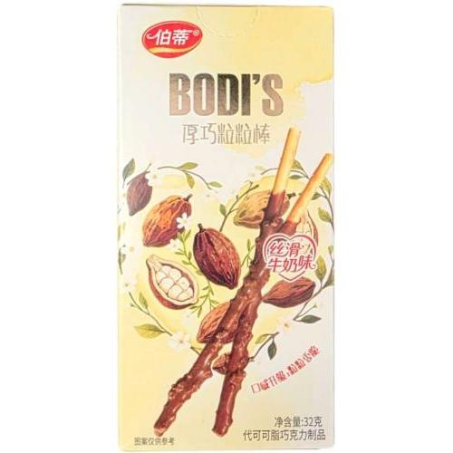 伯蒂 厚巧粒粒棒【丝滑牛奶味】饼干棒 32g