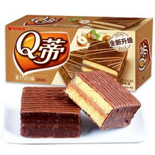 好丽友 Q蒂【多层蛋糕榛子巧克力味】派 6x28g
