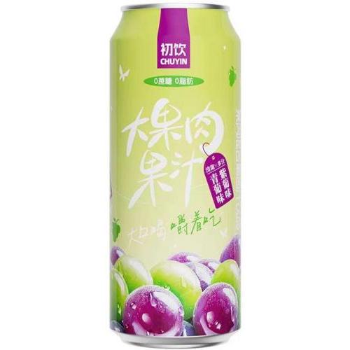 初饮 果粒果汁【葡萄汁味】500ml