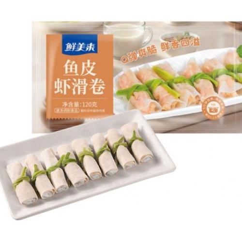 鲜美来【鱼皮虾滑卷】120g