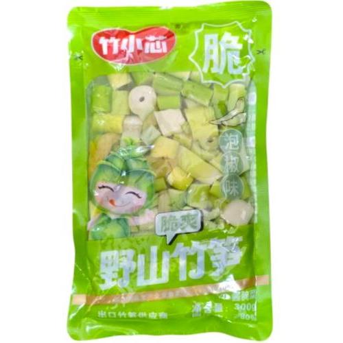 竹小芯【脆爽野山竹笋 - 泡椒味】300g