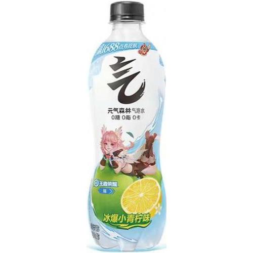 元气森林 苏打气泡水【冰爆小青柠味】480ml