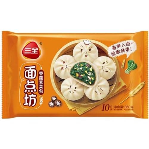 三全【香菇素菜包】香菇青菜包 360g