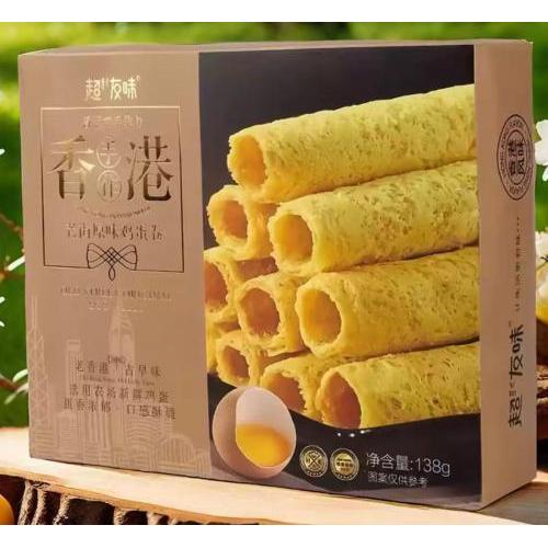超友味【香港老街原味鸡蛋卷】138g