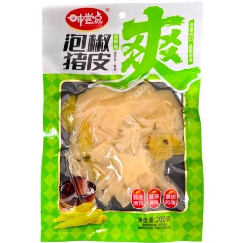 时尝点【泡椒猪皮 - 泡椒味】开袋即食 200g
