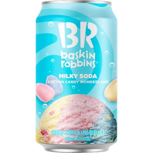 芭斯罗缤【彩虹棉花糖味奶香汽水】350ml