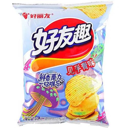 好丽友 好友趣【见手青味】凹凸薯片 70g
