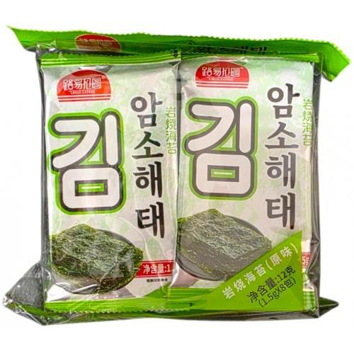 路易拉图【盐烧海苔 - 原味】即食海苔 (8袋装) 8x1.5g