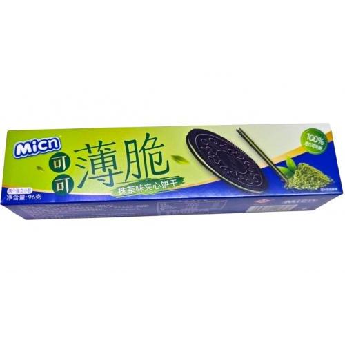 MICN 可可薄脆【抹茶味】夹心饼干 96g