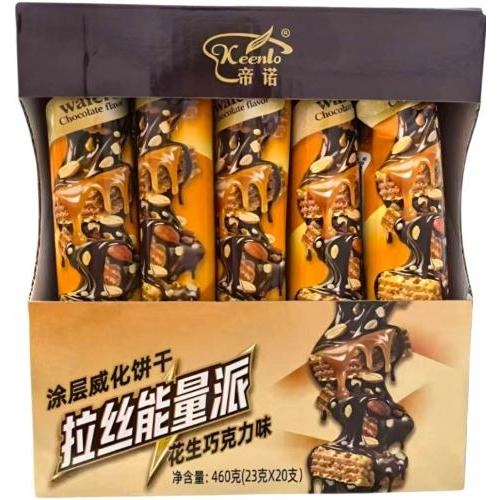 帝诺【拉丝能量派 - 花生巧克力味】(1盒) 20x23g