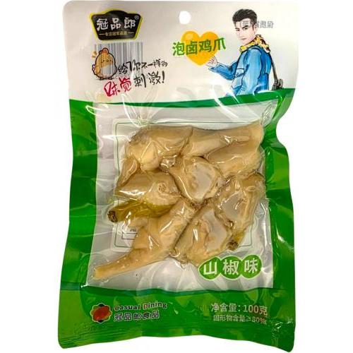 冠品郎【泡卤鸡爪 - 山椒味】泡椒凤爪 100g