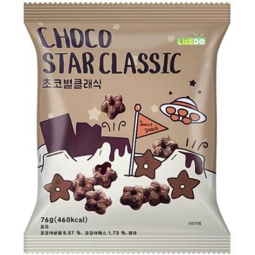 淶可【巧克力味五角星甜甜圈】76g