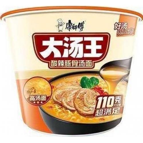 康师傅 大汤碗【酸辣豚骨面】桶 110g