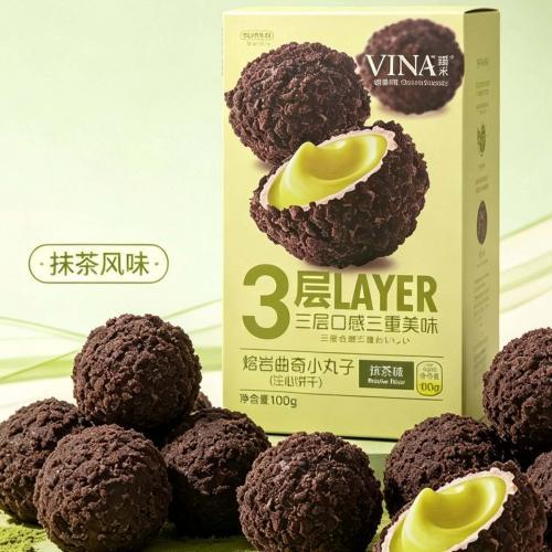 法丽兹 熔岩曲奇小丸子【抹茶味】100g