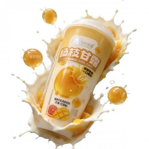 果町星语【杨枝甘露】爆珠牛乳风味饮料 520g
