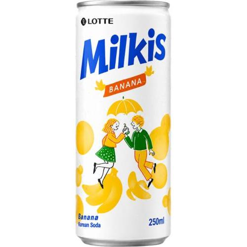 乐天【苏打牛奶汽水 - 香蕉味】Chilsung 250ml
