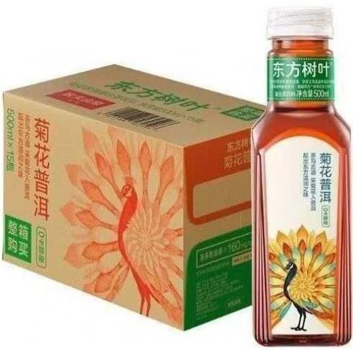 农夫山泉 东方树叶【菊花普洱】(1箱15支) 15x500ml