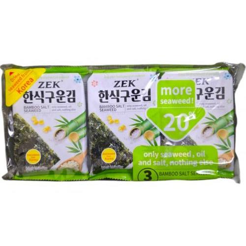 ZEK【竹盐烤海苔】即食海苔 (3袋装) 3x5g