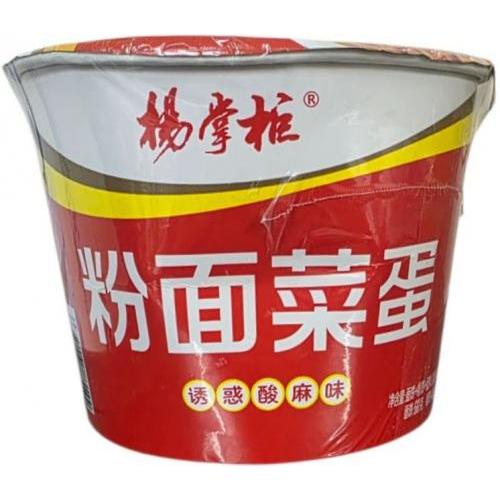 杨掌柜 粉面菜蛋【诱惑酸麻味】桶 185g