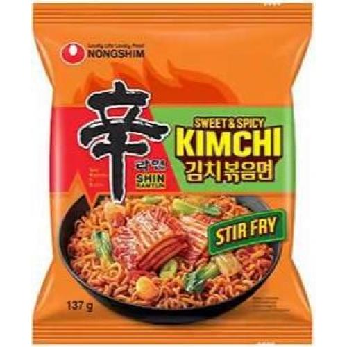 农心【甜辣泡菜炒面】(单包) 137g