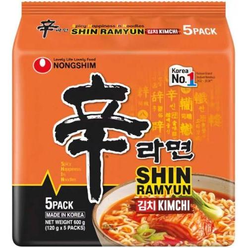 农心【辛辣泡菜拉面】(5袋装) 5x120g